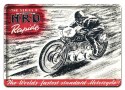 MOTOCYKL METALOWY SZYLD PLAKAT RETRO #07581