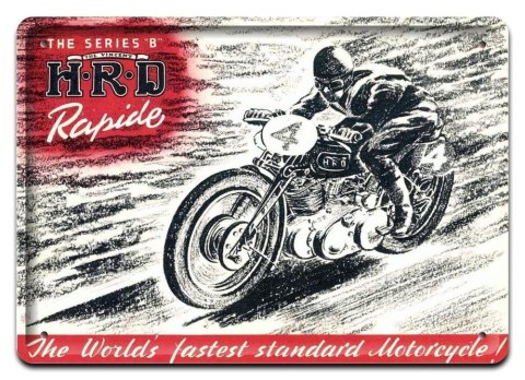 MOTOCYKL METALOWY SZYLD PLAKAT RETRO #07581