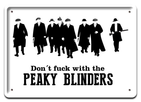 PEAKY BLINDERS METALOWY SZYLD PLAKAT RETRO #08512