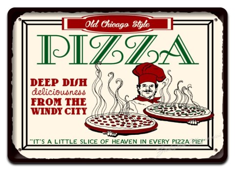 PIZZA METALOWY SZYLD PLAKAT OBRAZEK RETRO #02328