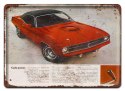 BARRACUDA 1970 METALOWY SZYLD PLAKAT RETRO #05386