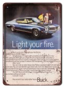 BUICK 455 METALOWY SZYLD PLAKAT RETRO #05377