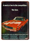 CAMARO METALOWY SZYLD PLAKAT VINTAGE RETRO #05349