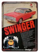 DODGE SWINGER METALOWY SZYLD PLAKAT RETRO #05395