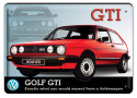 GOLF GTI METALOWY SZYLD VINTAGE RETRO #00200