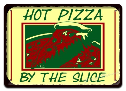 PIZZA METALOWY SZYLD PLAKAT OBRAZEK VINTAGE #02348
