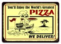 PIZZA METALOWY SZYLD PLAKAT VINTAGE #02334