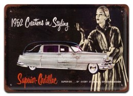 PLAKAT CADILLAC METALOWY SZYLD RETRO #05388