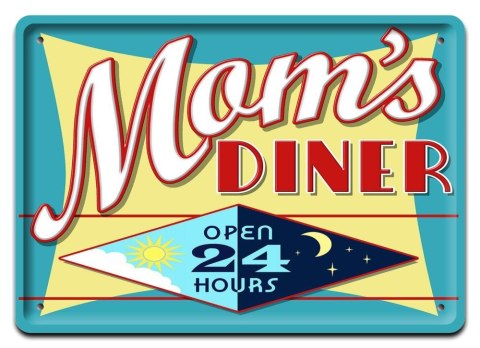 PLAKAT DINER ETALOWY SZYLD VINTAGE RETRO #08187