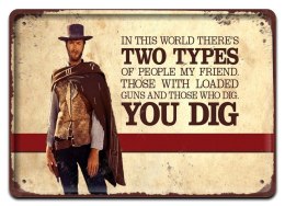 PLAKAT METALOWY SZYLD RETRO WESTERN #12051