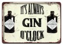 PLAKAT METALOWY SZYLD TABLICZKA RETRO GIN #11926