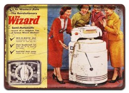PRALKA PLAKAT METALOWY SZYLD RETRO VINTAGE #11353
