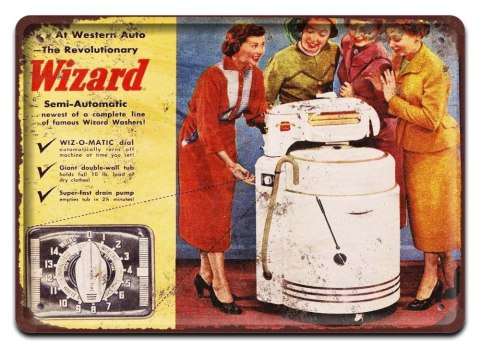 PRALKA PLAKAT METALOWY SZYLD RETRO VINTAGE #11353