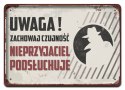 PRL METALOWY SZYLD OBRAZEK VINTAGE RETRO #05848