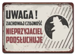 PRL METALOWY SZYLD OBRAZEK VINTAGE RETRO #05848