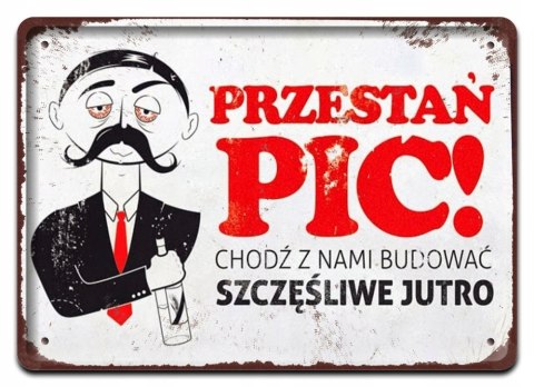 PRL METALOWY SZYLD PLAKAT OBRAZEK RETRO #05834