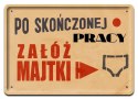 PRL METALOWY SZYLD PLAKAT VINTAGE RETRO #01066