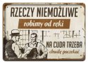 PRL METALOWY SZYLD PLAKAT VINTAGE RETRO #05849