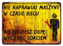 PRL METALOWY SZYLD PLAKAT VINTAGE RETRO #09066