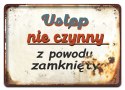 PRL PLAKAT METALOWY SZYLD OBRAZEK RETRO #12705
