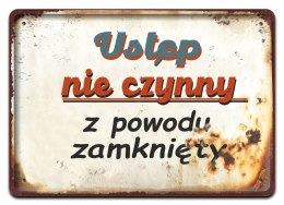 PRL PLAKAT METALOWY SZYLD OBRAZEK RETRO #12705