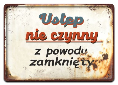 PRL PLAKAT METALOWY SZYLD OBRAZEK RETRO #12705