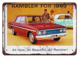 RAMBLER FOR METALOWY SZYLD PLAKAT RETRO #05338