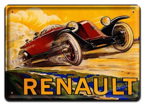 RENAULT AUTO METALOWY SZYLD OBRAZEK VINTAGE #02474