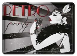 RETRO PARTY METALOWY SZYLD PLAKAT OBRAZEK #04701