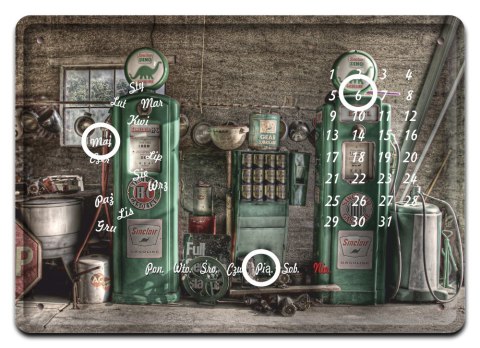 ROUTE 6 KALENDARZ METAL.SZYLD PLAKAT RETRO #06461