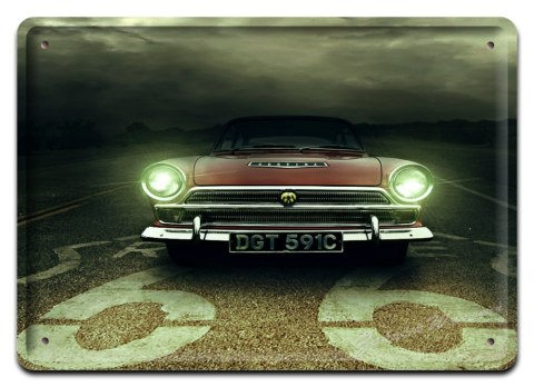 ROUTE 66 METALOWY SZYLD PLAKAT VINTAGE RETRO #02758