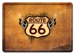 ROUTE 66 METALOWY SZYLD PLAKAT VINTAGE RETRO #02760