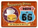 ROUTE 66 METALOWY SZYLD PLAKAT VINTAGE RETRO #03651