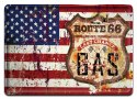 ROUTE 66 METALOWY SZYLD PLAKAT VINTAGE RETRO #03851