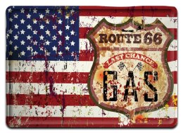 ROUTE 66 METALOWY SZYLD PLAKAT VINTAGE RETRO #03851