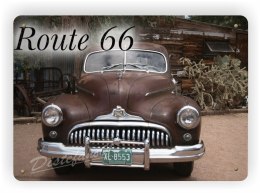 ROUTE 66 METALOWY SZYLD PLAKAT VINTAGE RETRO #04211