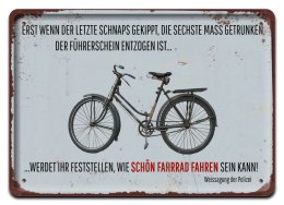 ROWER PLAKAT METALOWY SZYLD OBRAZEK RETRO #20133