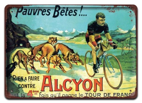 ROWER PLAKAT METALOWY SZYLD RETRO VINTAGE #10393