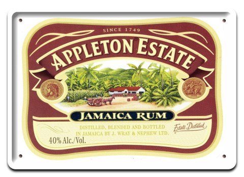 RUM METALOWY SZYLD PLAKAT OBRAZEK RETRO #06790