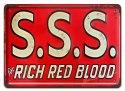 S.O.S. METALOWY SZYLD PLAKAT VINTAGE RETRO #06324