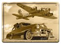SAMOLOT METALOWY SZYLD OBRAZEK RETRO #02264