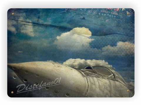 SAMOLOT METALOWY SZYLD PLAKAT RETRO #03932