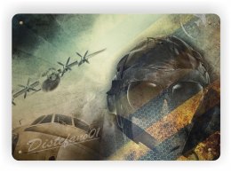 SAMOLOT METALOWY SZYLD PLAKAT RETRO #03933