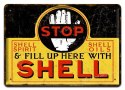 SHELL METALOWY SZYLD OBRAZEK VINTAGE RETRO #01399