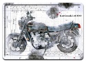 KAWASAKI PLAKAT METALOWY SZYLD OBRAZEK #21249