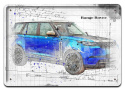 RANGE ROVER PLAKAT METALOWY SZYLD OBRAZEK #21269