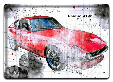 DATSUN PLAKAT METALOWY SZYLD OBRAZEK RETRO #21264