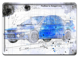 SUBARU PLAKAT METALOWY SZYLD OBRAZEK RETRO #21270