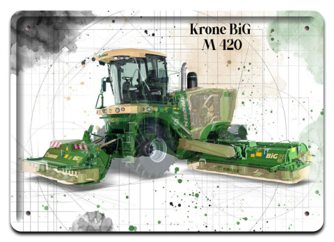 KRONE BiG PLAKAT METALOWY SZYLD OBRAZEK #21294