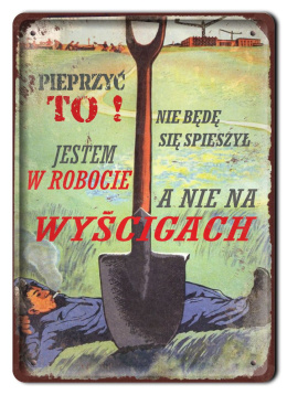 PRL PLAKAT METALOWY SZYLD OBRAZEK RETRO #12713